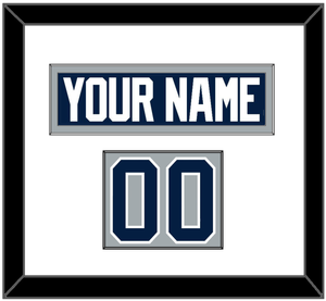 Penn State Hockey Nameplate & Number (Shoulder) - Alternate Gray - Single Mat 1