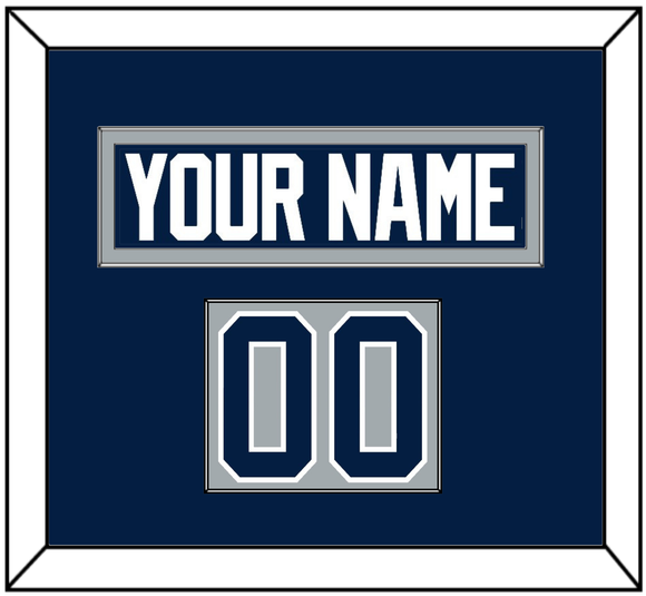 Penn State Hockey Nameplate & Number (Shoulder) - Alternate Gray - Single Mat 2