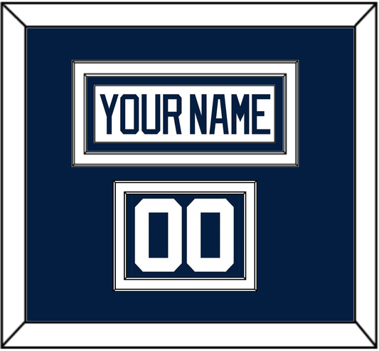 Penn State Hockey Nameplate & Number (Shoulder) - Road Blue - Signature Tier 1