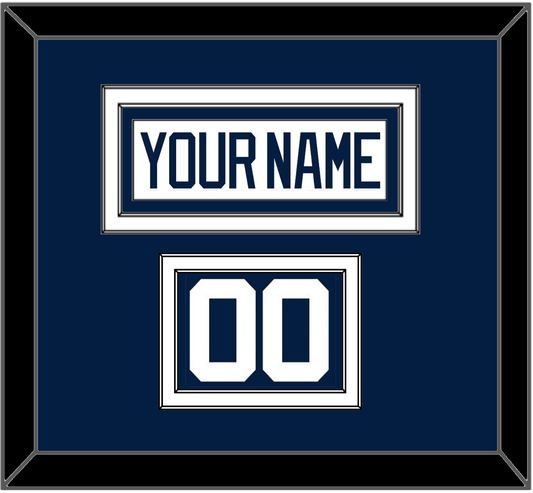 Penn State Hockey Nameplate & Number (Shoulder) - Road Blue - Signature Tier 1