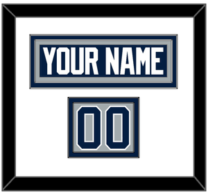 Penn State Hockey Nameplate & Number (Shoulder) - Alternate Gray - Double Mat 1