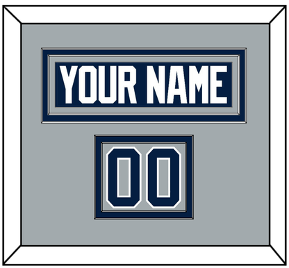 Penn State Hockey Nameplate & Number (Shoulder) - Alternate Gray - Signature Tier 2