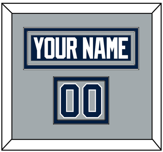 Penn State Hockey Nameplate & Number (Shoulder) - Alternate Gray - Signature Tier 2