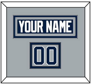 Penn State Hockey Nameplate & Number (Shoulder) - Alternate Gray - Double Mat 2