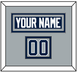 Penn State Hockey Nameplate & Number (Shoulder) - Alternate Gray - Double Mat 2