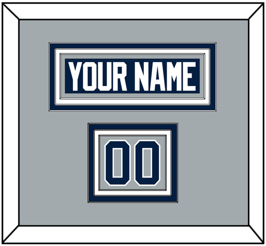 Penn State Hockey Nameplate & Number (Shoulder) - Alternate Gray - Premier Tier 1