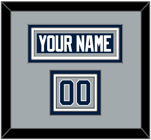 Penn State Hockey Nameplate & Number (Shoulder) - Alternate Gray - Premier Tier 1
