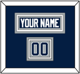 Penn State Hockey Nameplate & Number (Shoulder) - Alternate Gray - Triple Mat 2
