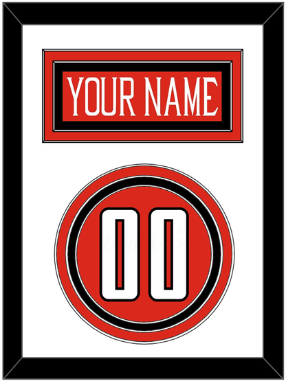 Texas Tech Baseball Nameplate & Number (Back) - Alternate Red (2018-2019) - Premier Tier 1