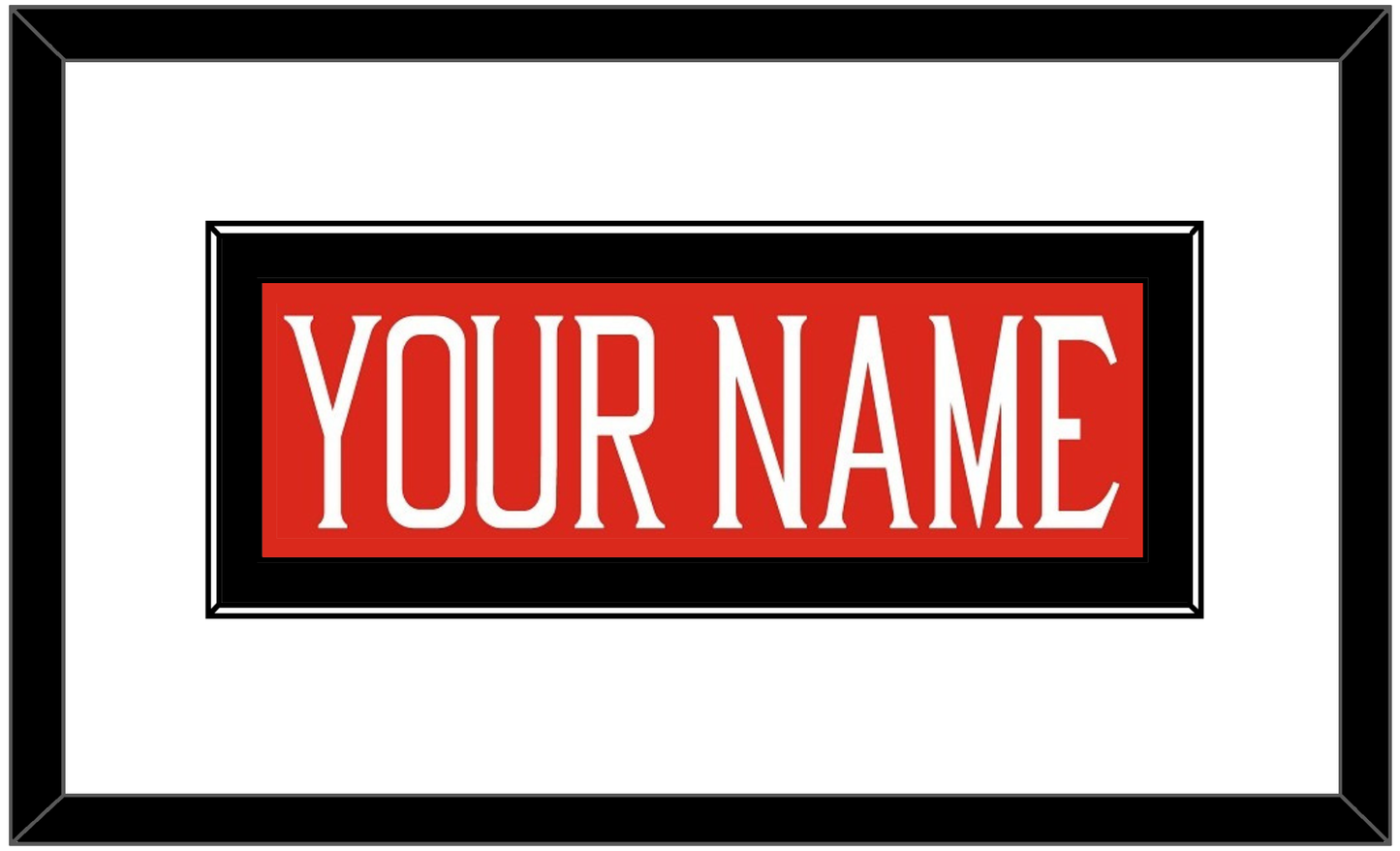 Texas Tech Baseball Nameplate - Alternate Red (2018-2019) - Essential Tier 1