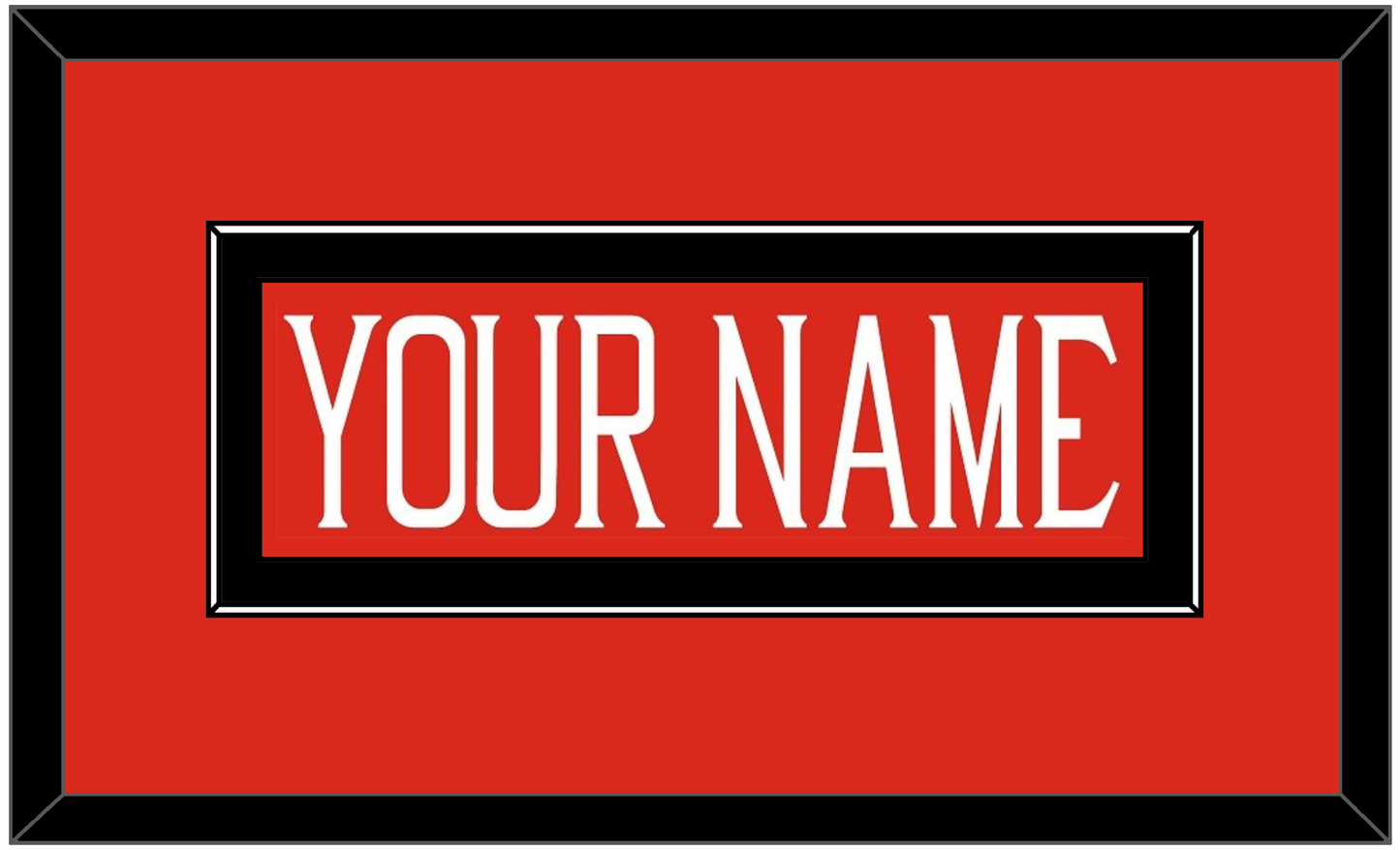 Texas Tech Baseball Nameplate - Alternate Red (2018-2019) - Essential Tier 2