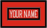Texas Tech Baseball Nameplate - Alternate Red (2018-2019) - Single Mat 2