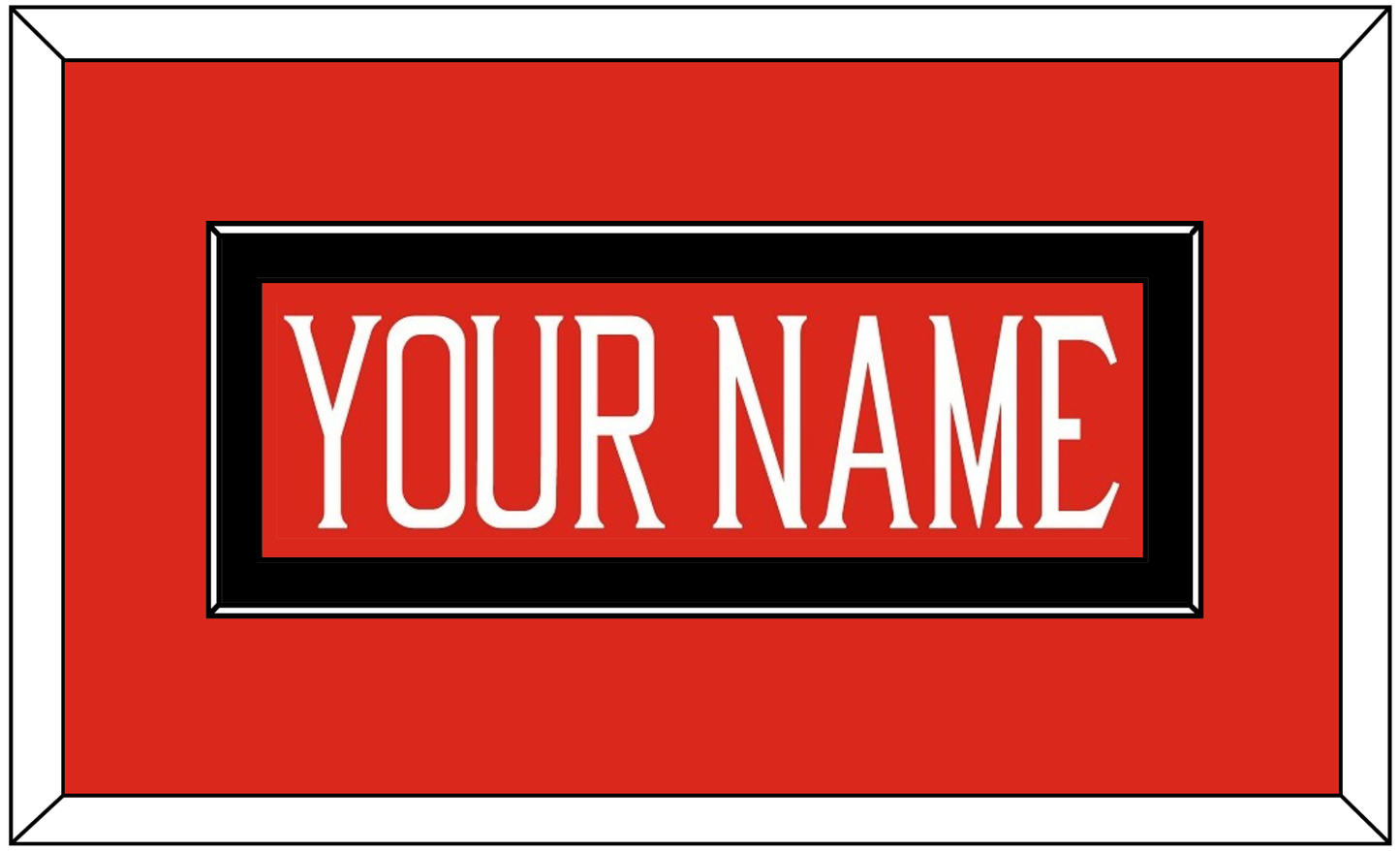 Texas Tech Baseball Nameplate - Alternate Red (2018-2019) - Essential Tier 2