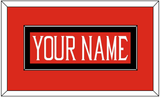 Texas Tech Baseball Nameplate - Alternate Red (2018-2019) - Single Mat 2
