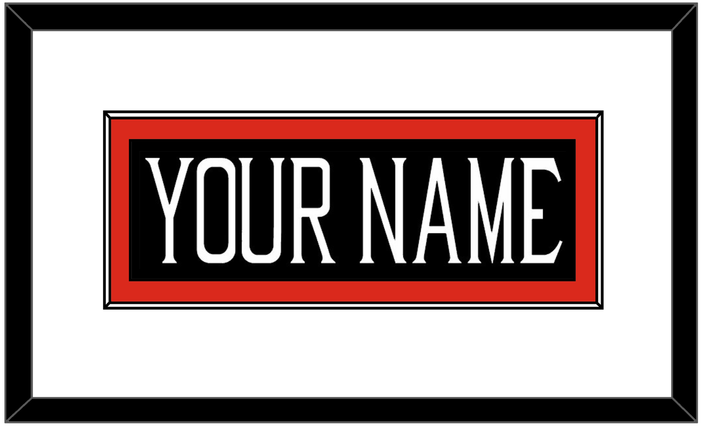 Texas Tech Baseball Nameplate - Alternate Black (2018-2019) - Essential Tier 1