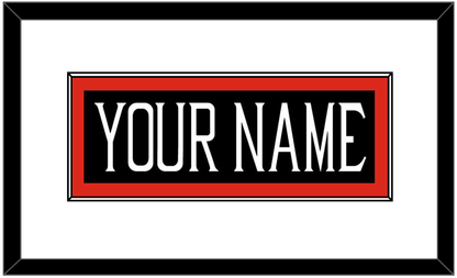 Texas Tech Baseball Nameplate - Alternate Black (2018-2019) - Essential Tier 1