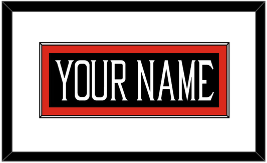 Texas Tech Baseball Nameplate - Alternate Black (2018-2019) - Essential Tier 1