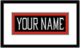 Texas Tech Baseball Nameplate - Alternate Black (2018-2019) - Single Mat 1
