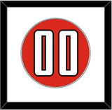 Texas Tech Baseball Number - Alternate Red (2018-2019) - Single Mat 1