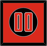 Texas Tech Baseball Number - Alternate Black (2018-2019) - Single Mat 2