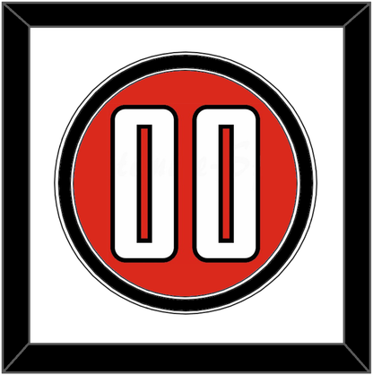 Texas Tech Baseball Number - Alternate Red (2018-2019) - Signature Tier 1