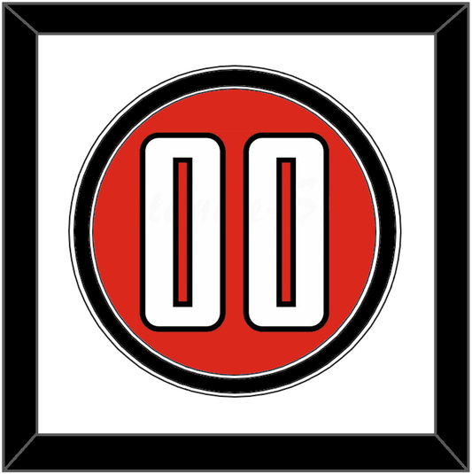 Texas Tech Baseball Number - Alternate Red (2018-2019) - Signature Tier 1