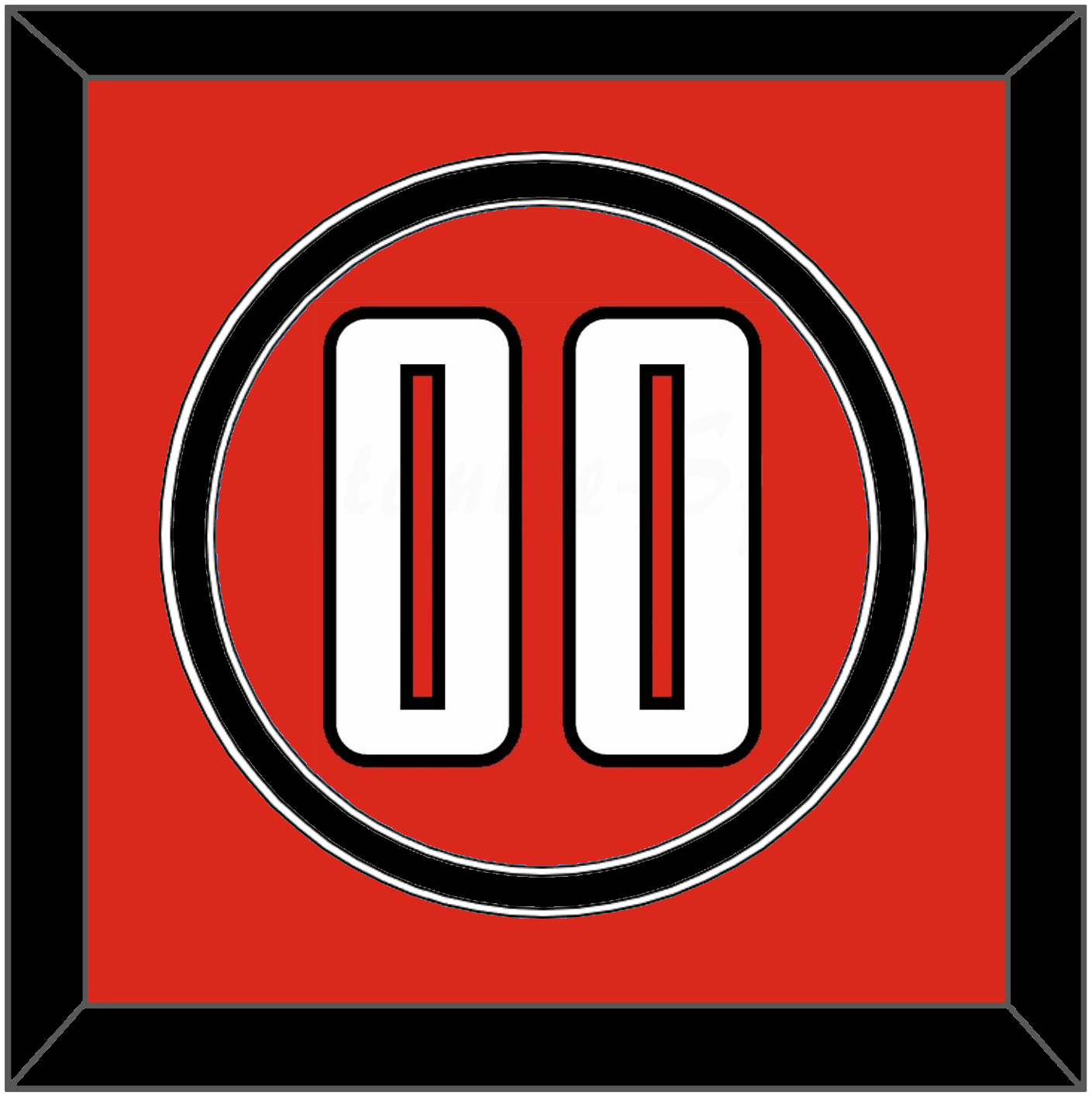 Texas Tech Baseball Number - Alternate Red (2018-2019) - Signature Tier 2