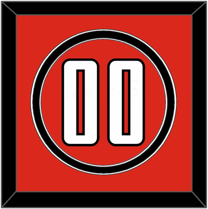 Texas Tech Baseball Number - Alternate Red (2018-2019) - Signature Tier 2