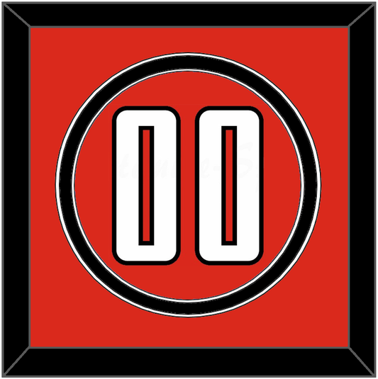 Texas Tech Baseball Number - Alternate Red (2018-2019) - Signature Tier 2