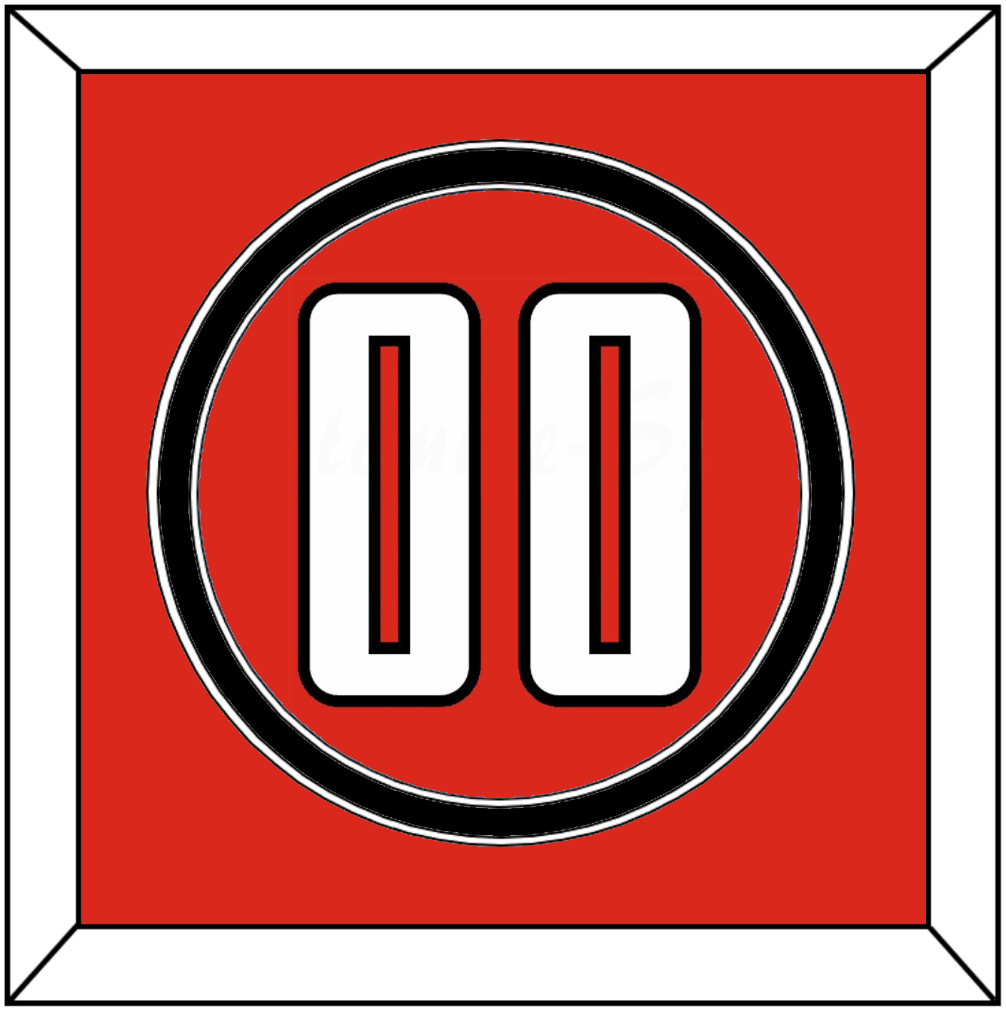 Texas Tech Baseball Number - Alternate Red (2018-2019) - Signature Tier 2