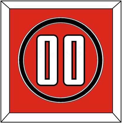 Texas Tech Baseball Number - Alternate Red (2018-2019) - Signature Tier 2