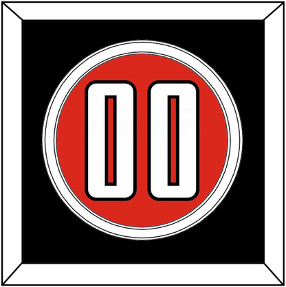 Texas Tech Baseball Number - Alternate Red (2018-2019) - Signature Tier 3