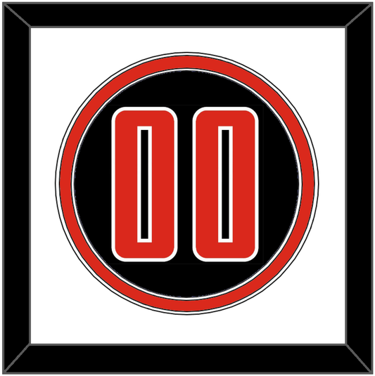 Texas Tech Baseball Number - Alternate Black (2020) - Signature Tier 1