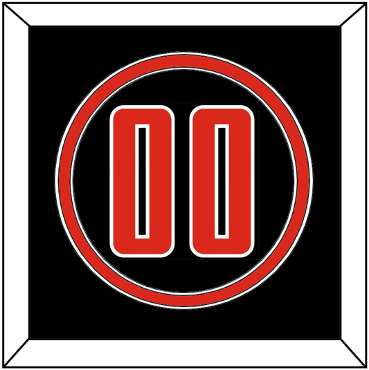 Texas Tech Baseball Number - Alternate Black (2020) - Signature Tier 2