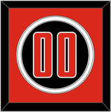 Texas Tech Baseball Number - Alternate Black (2018-2019) - Double Mat 3