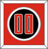 Texas Tech Baseball Number - Alternate Black (2018-2019) - Double Mat 3