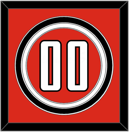 Texas Tech Baseball Number - Alternate Red (2018-2019) - Premier Tier 2