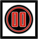 Texas Tech Baseball Number - Alternate Black (2018-2019) - Triple Mat 1