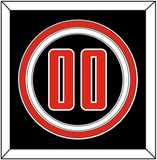 Texas Tech Baseball Number - Alternate Black (2018-2019) - Triple Mat 2