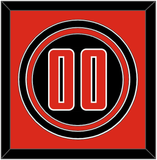 Texas Tech Baseball Number - Alternate Black (2018-2019) - Triple Mat 3