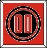 Texas Tech Baseball Number - Alternate Black (2018-2019) - Triple Mat 3