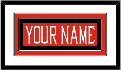 Texas Tech Baseball Nameplate - Alternate Red (2018-2019) - Signature Tier 1