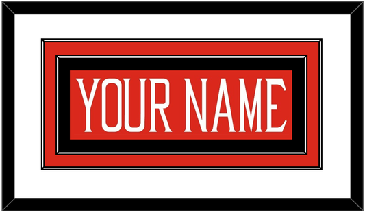 Texas Tech Baseball Nameplate - Alternate Red (2018-2019) - Signature Tier 1