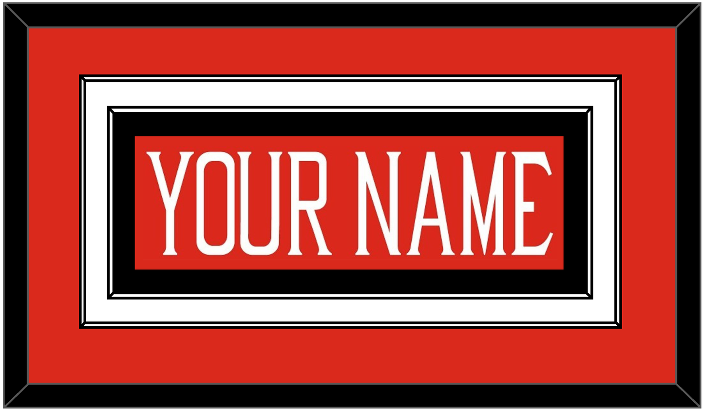 Texas Tech Baseball Nameplate - Alternate Red (2018-2019) - Signature Tier 2