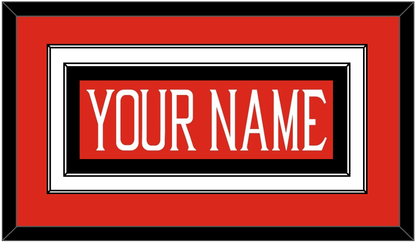 Texas Tech Baseball Nameplate - Alternate Red (2018-2019) - Signature Tier 2