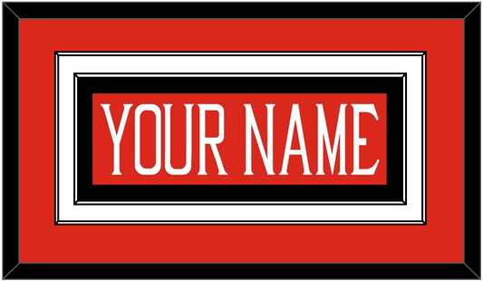 Texas Tech Baseball Nameplate - Alternate Red (2018-2019) - Signature Tier 2