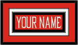 Texas Tech Baseball Nameplate - Alternate Red (2018-2019) - Double Mat 2
