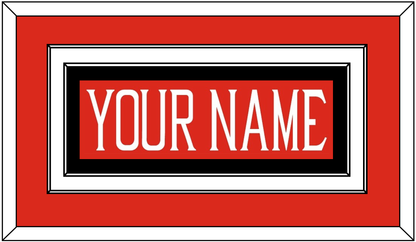 Texas Tech Baseball Nameplate - Alternate Red (2018-2019) - Signature Tier 2