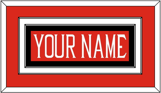 Texas Tech Baseball Nameplate - Alternate Red (2018-2019) - Signature Tier 2