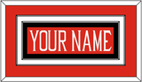 Texas Tech Baseball Nameplate - Alternate Red (2018-2019) - Double Mat 2